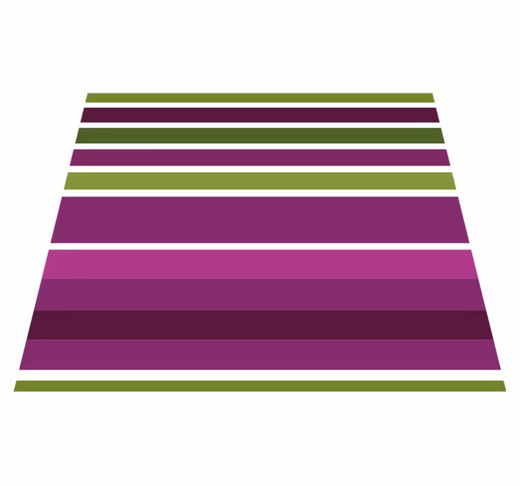 Covor vinil dormitor design orizontal violet și verde - TenStickers