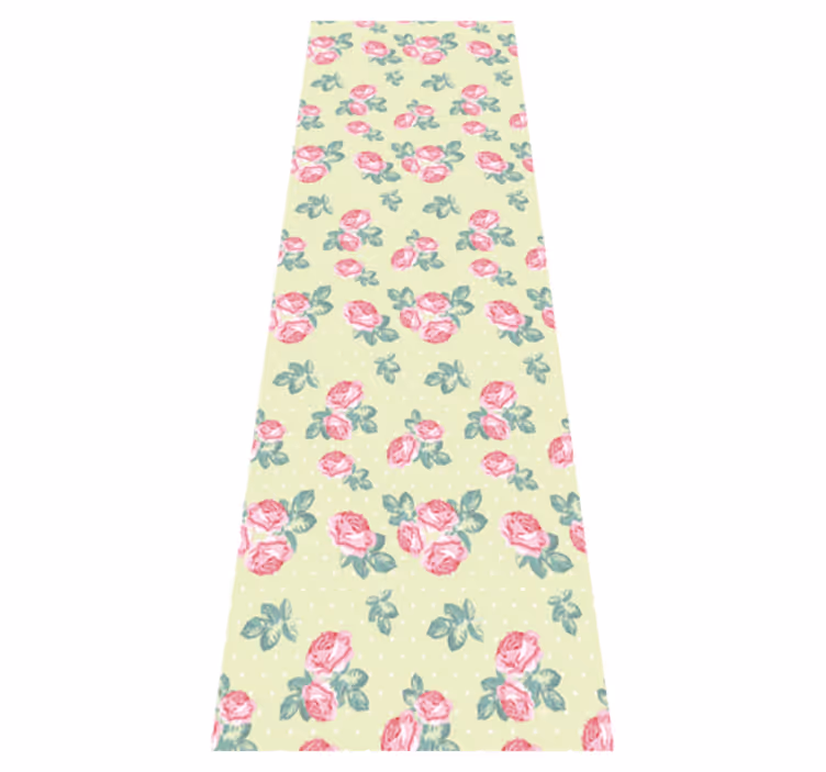 Covor vinil dormitor stil shabby chic cu buline - TenStickers