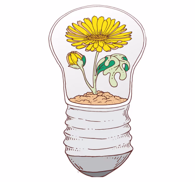 Covor vinil cu aspect de natura bec înfloritor - TenStickers