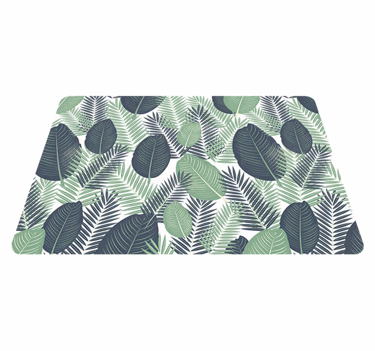 Covor vinil flori și plante vegetație verde junglă - TenStickers