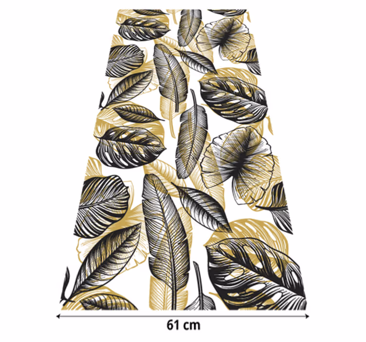 Covor vinil flori și plante plante tropicale elegante - TenStickers