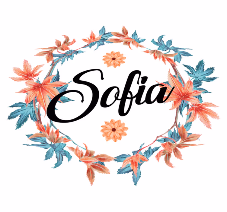 Covor vinil flori și plante coronita de flori toamna - TenStickers