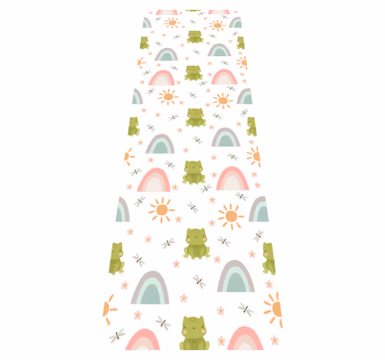 Covor vinil dormitor design simpatic broască tropicală - TenStickers