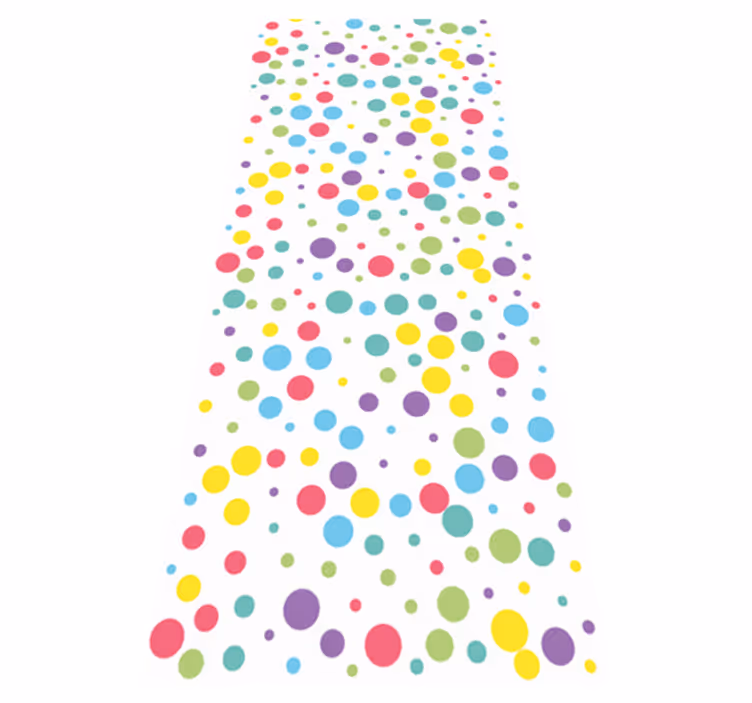 Covor vinil dormitor model buline colorate - TenStickers