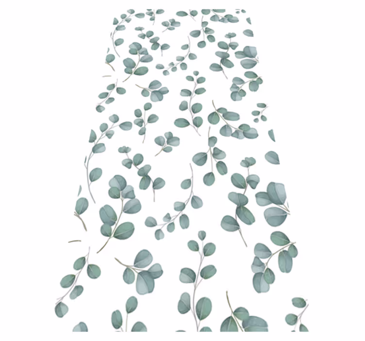 Covor vinil dormitor model floral acvarel elegant - TenStickers