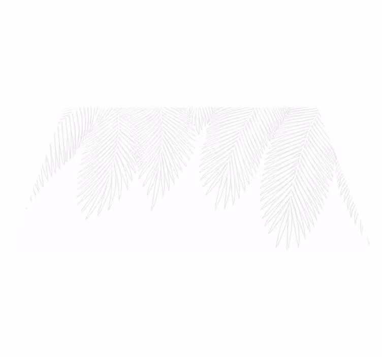 Covor vinil dormitor palmă neutră - TenStickers
