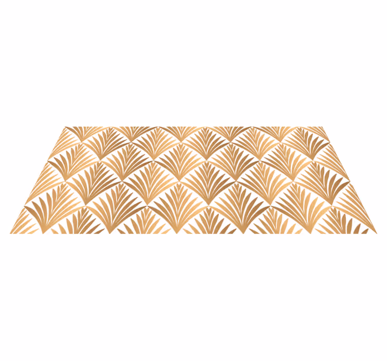 Covor de vinil geometric frunze geometrice - TenStickers