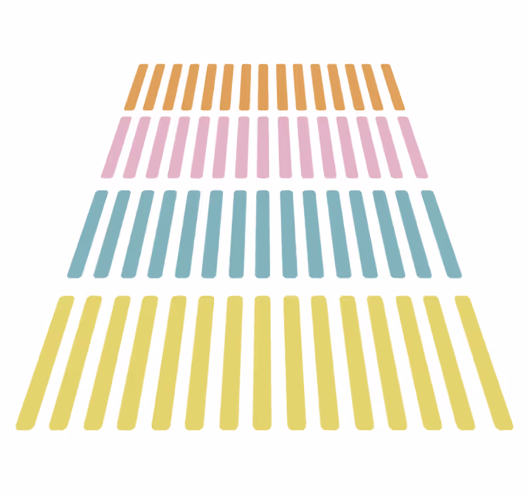 Covor de vinil geometric cu autocolante colorate confetti - TenStickers