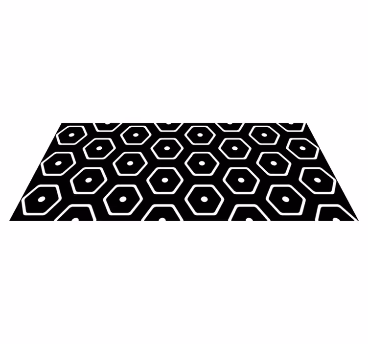 Covor de vinil geometric cu model geometric minimalist - TenStickers