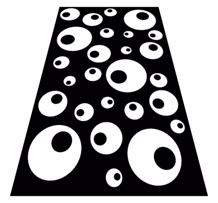 Covor de vinil geometric perle de apă - TenStickers