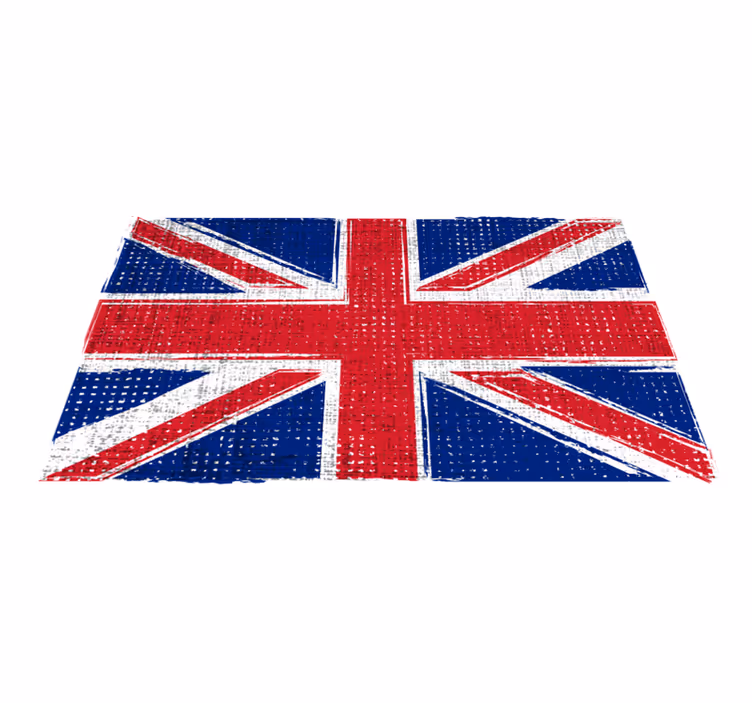 Covor de vinil geometric steag grunge uk - TenStickers