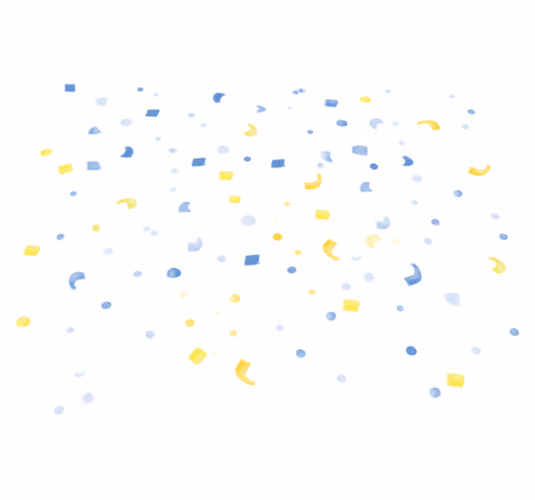 Covor de vinil geometric confetti în nuanțe de apă - TenStickers