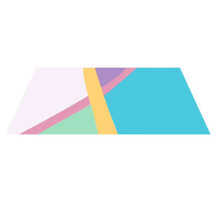 Covor de vinil geometric cu blocuri colorate - TenStickers