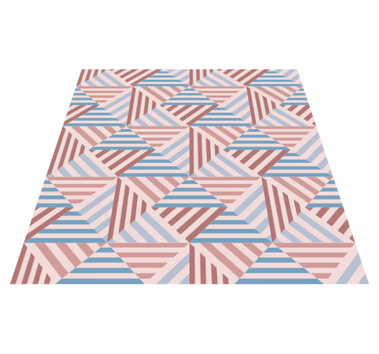 Covor de vinil geometric triunghiuri abstracte - TenStickers
