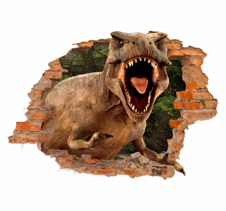 Covor de vinil pentru copii t-rex 3d - TenStickers