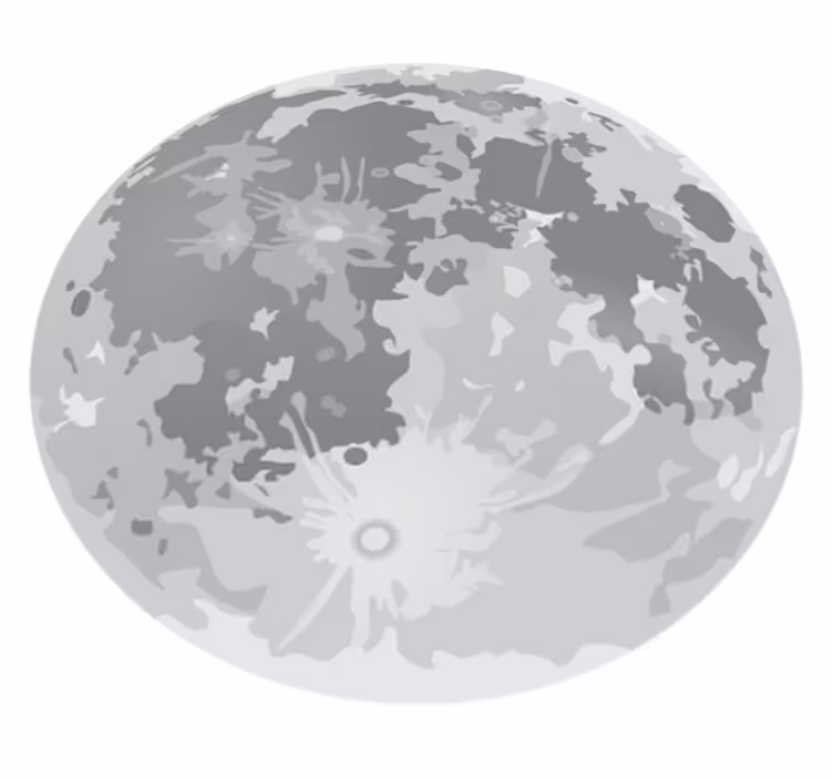 Covor de vinil pentru copii lună plină - TenStickers