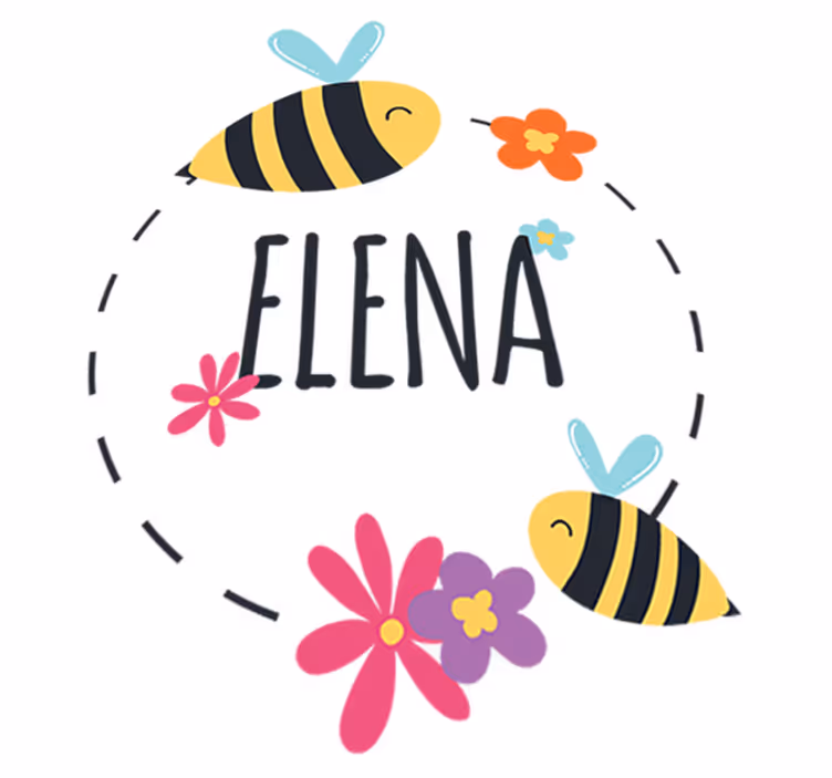 Covor de vinil pentru copii etichetă personalizată primăvară - TenStickers