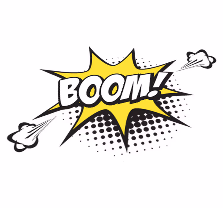 Covor de vinil pentru copii pop onomatopee - TenStickers