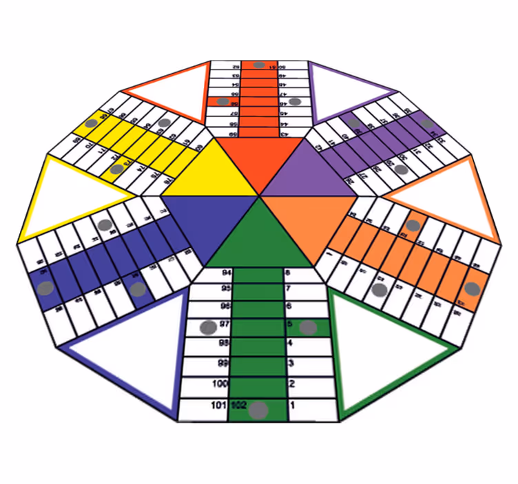 Covor de vinil pentru copii cu adeziv geometric - TenStickers