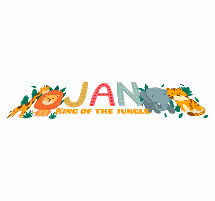 Covor de vinil pentru copii regele junglei - TenStickers