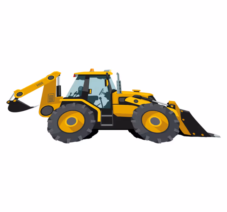 Covor de vinil pentru copii tractor realist - TenStickers
