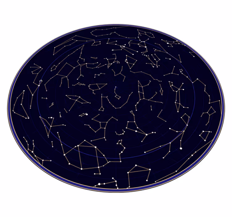 Covor de vinil pentru copii harta constelațiilor - TenStickers