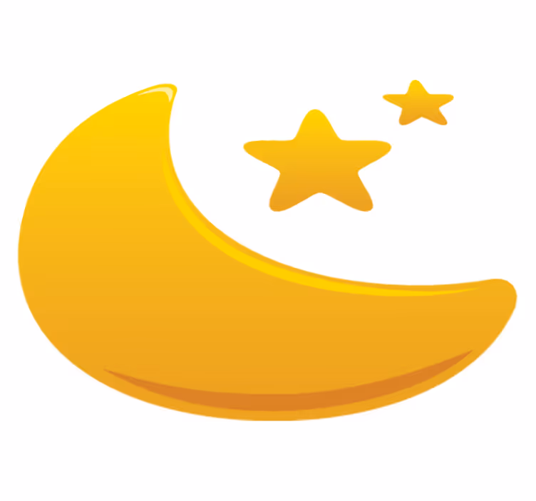 Covor de vinil pentru copii lună și stele - TenStickers