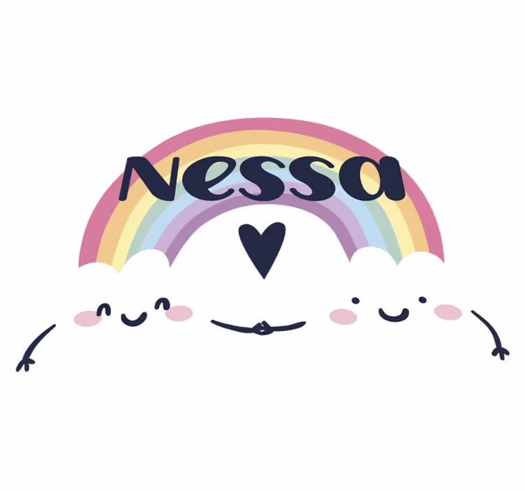 Covor de vinil pentru copii curcubeu personalizat - TenStickers