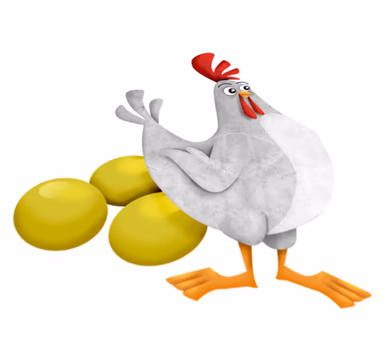Covor de vinil pentru copii cu ouă de aur - TenStickers