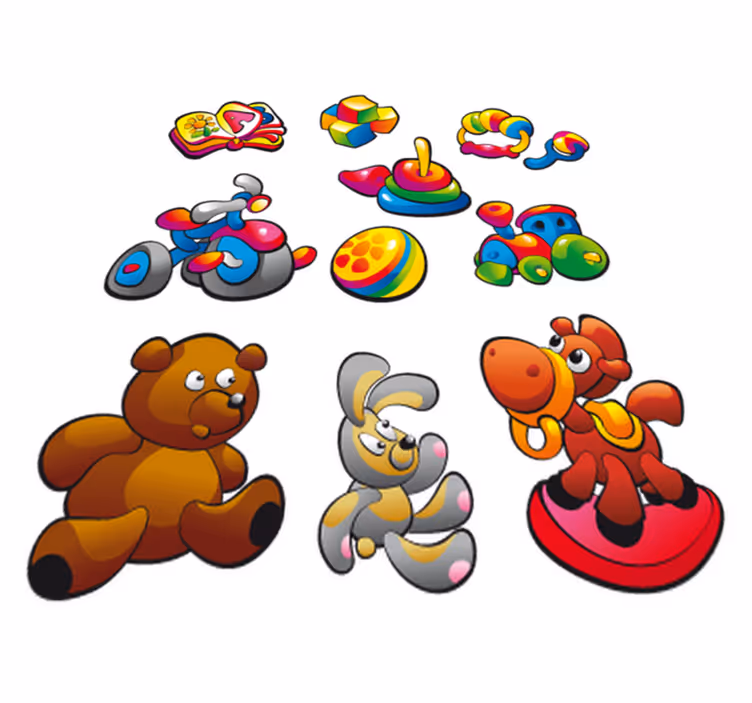 Covor de vinil pentru copii stickere cu jucării - TenStickers