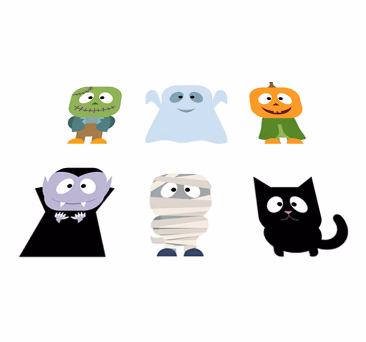 Covor de vinil pentru copii cu autocolante de halloween - TenStickers