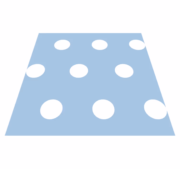 Covor vinil dormitor cu model buline - TenStickers