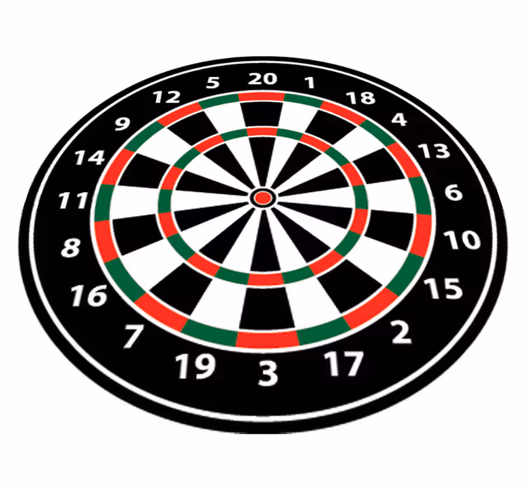 Covor de vinil jocuri țintă adezivă pentru darts - TenStickers
