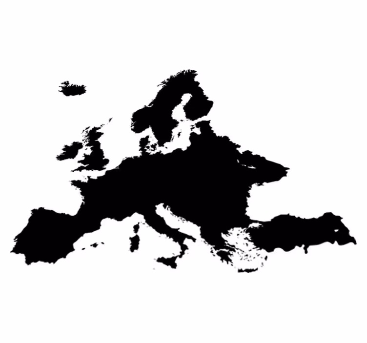 Covor de vinil harta lumii tablă europa - TenStickers