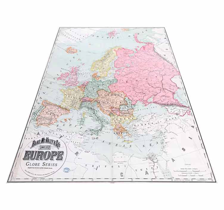 Covor de vinil harta lumii mapa europei 1900 - TenStickers