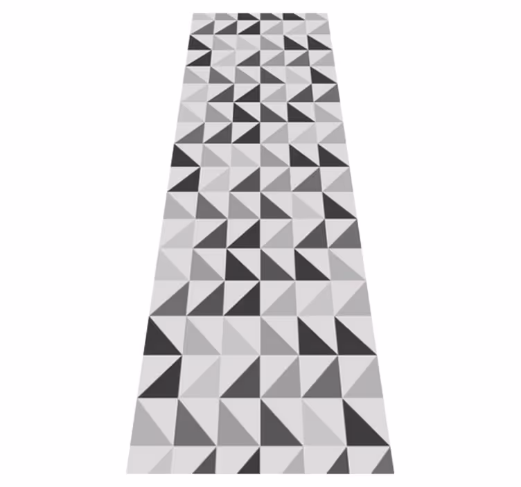 Covor de vinil pentru baie triunghiuri geometrice - TenStickers