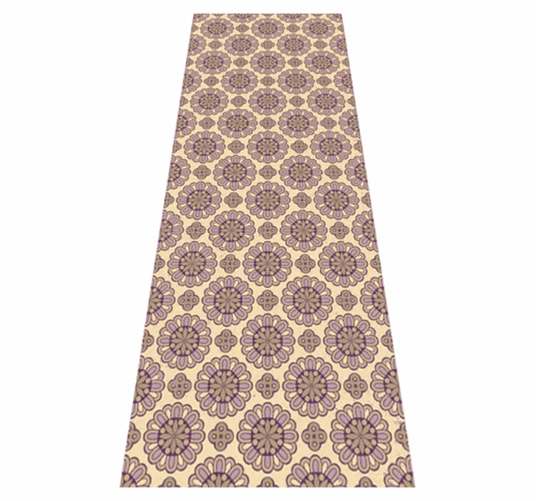 Covor de vinil pentru baie mandala etnică violetă - TenStickers