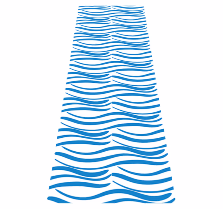 Covor de vinil pentru baie model valuri mici - TenStickers