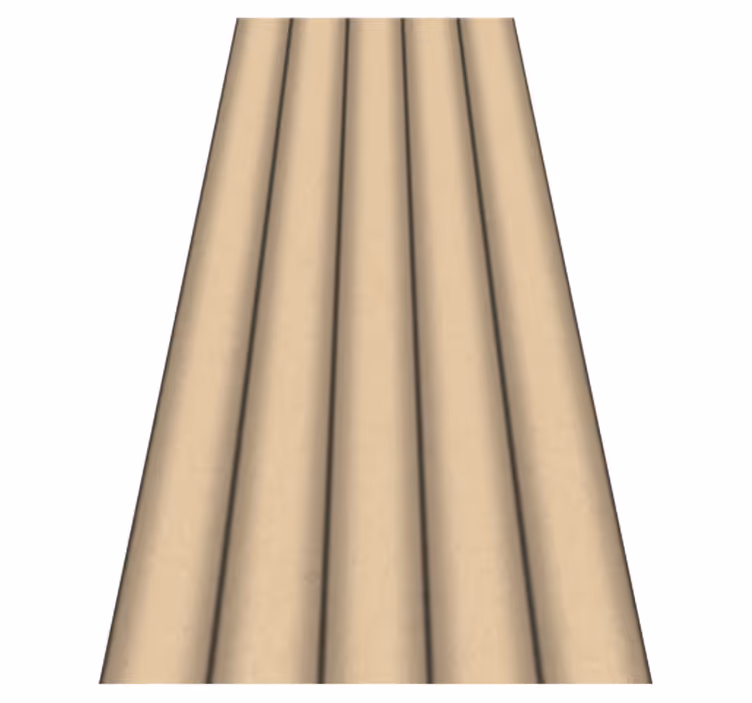 Covor de vinil pentru baie model minimalist tuburi maro - TenStickers