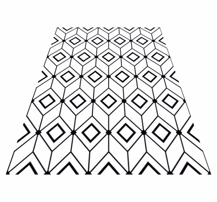 Covor de vinil geometric cu elemente de diamant moderne - TenStickers