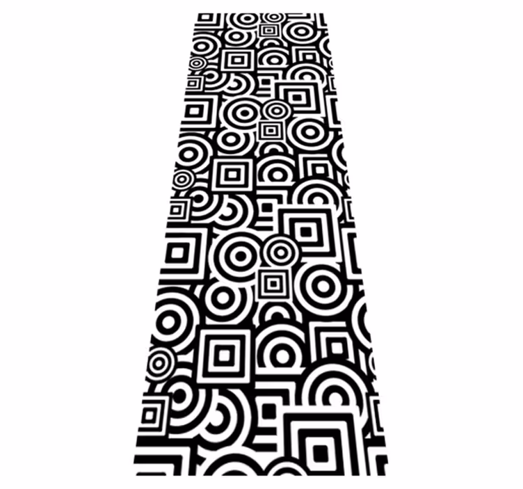 Covor de vinil pentru baie forme concentrice decorativ - TenStickers