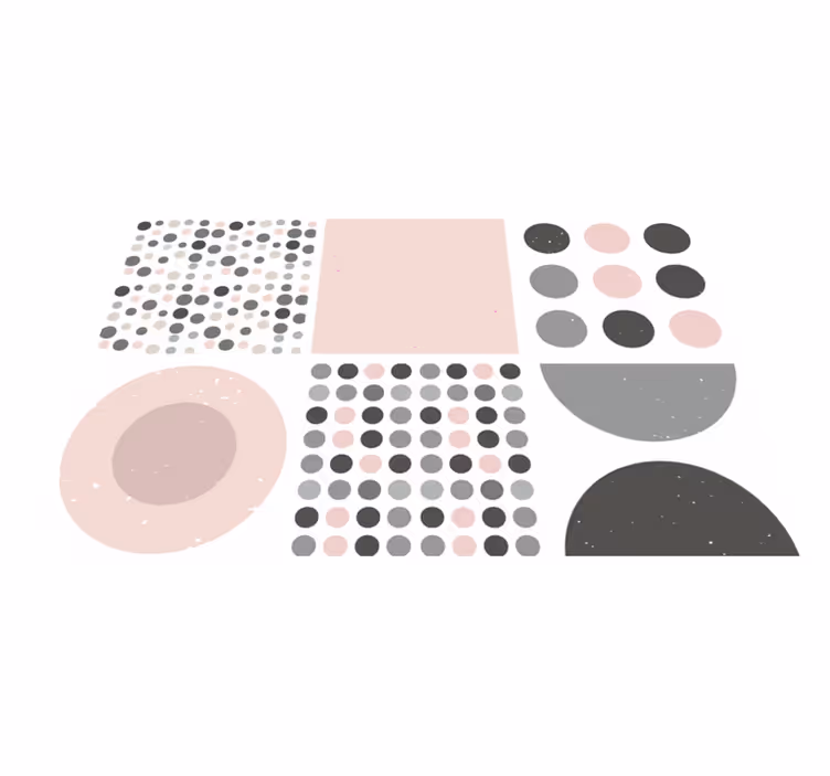 Covor de vinil pentru baie plăci rebekka scandinave - TenStickers