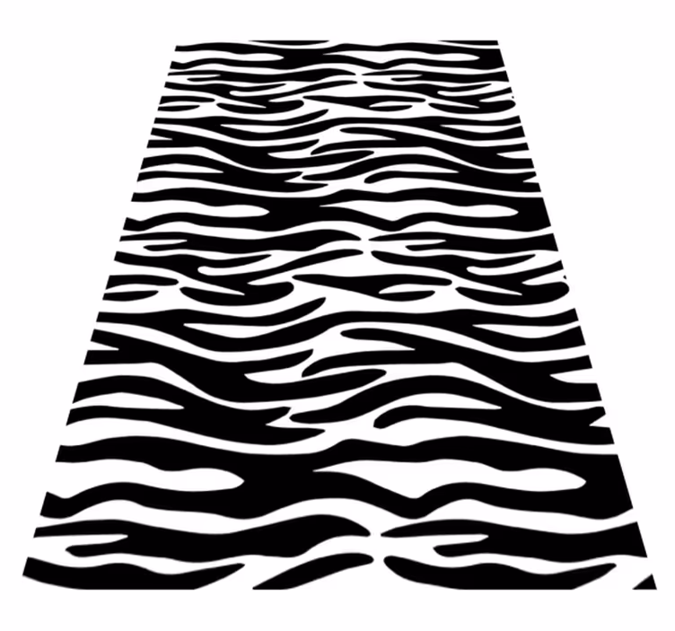 Covor de vinil pentru baie imprimeu zebra - TenStickers