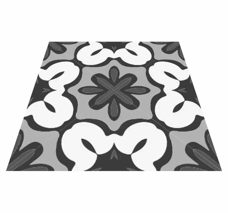 Covor de vinil pentru baie stil gracia gri hydraulic - TenStickers