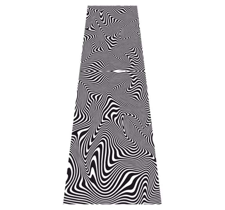Covor de vinil pentru baie zebra efect 3d duș - TenStickers
