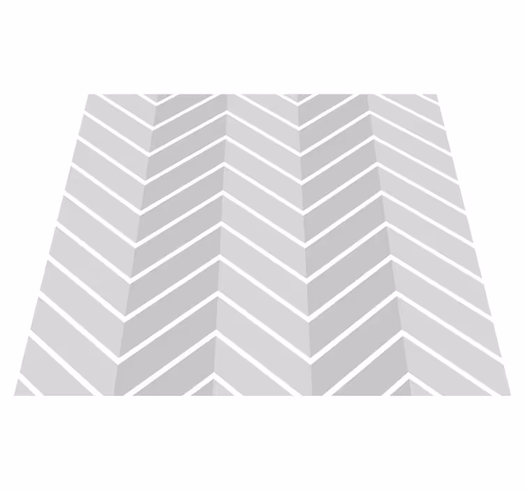 Covor de vinil pentru baie gri deschis în zigzag - TenStickers