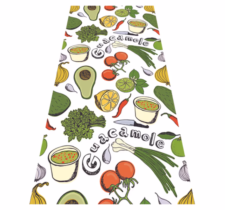 Covor de vinil pentru bucătărie cu fructe mexicane - TenStickers