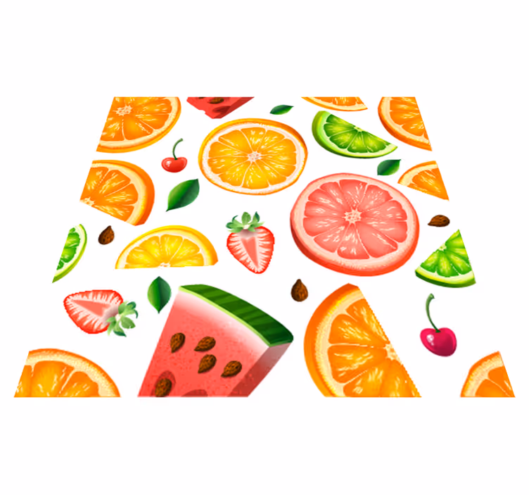 Covor de vinil pentru bucătărie cu motive de fructe - TenStickers