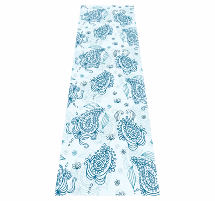 Covor de vinil pentru bucătărie floral paisley - TenStickers