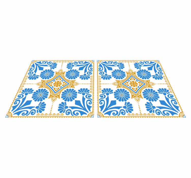Covor de vinil pentru bucătărie design gresie marocană - TenStickers